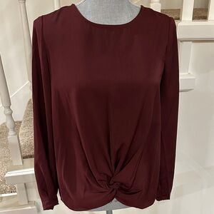 Vera moda burgundy wine dress blouse